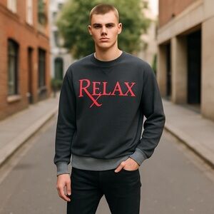 Marc Ecko Black and Gray Sweatshirt